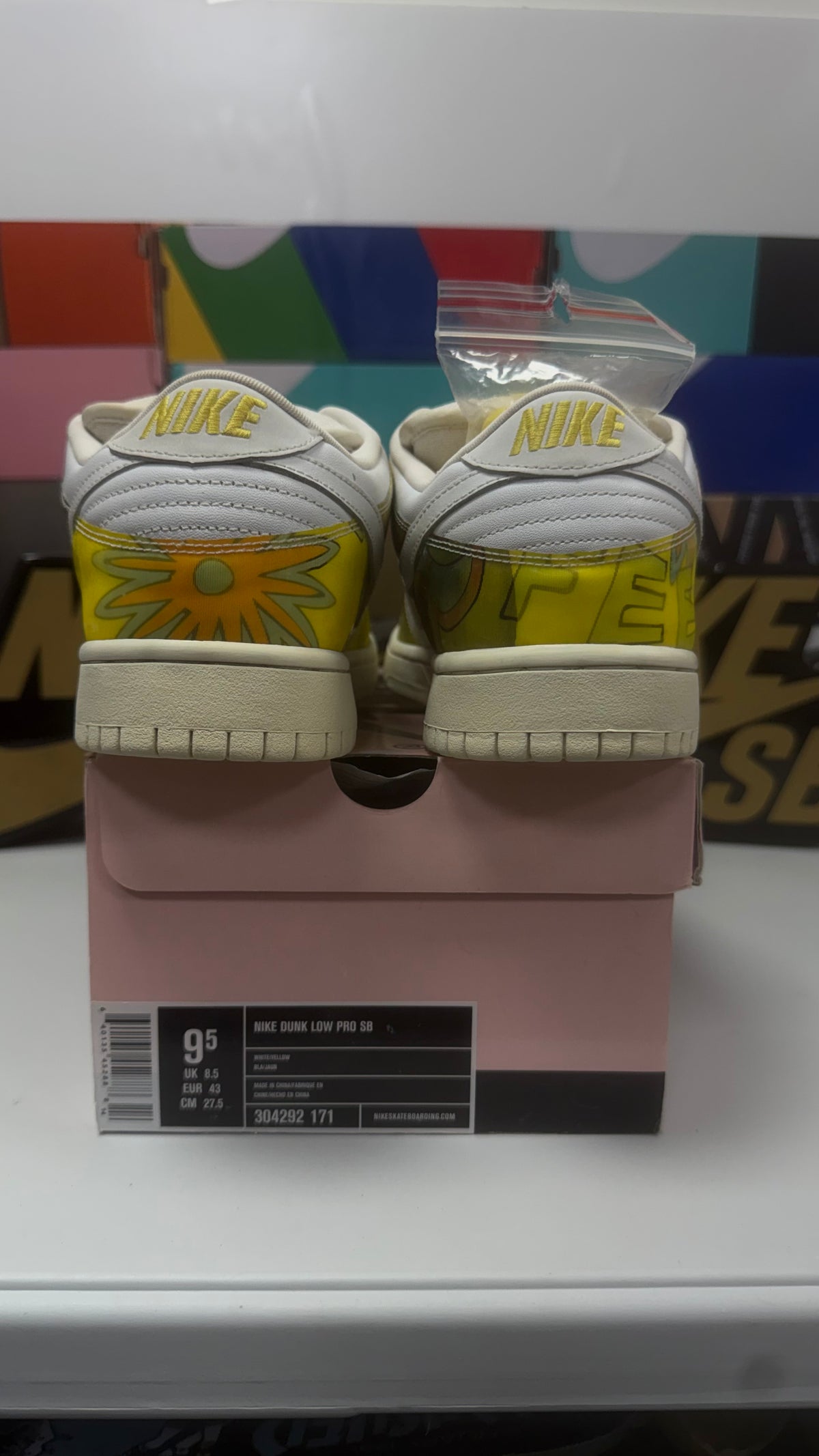 DE LA SOUL LOW WHITE UK 8.5 2005